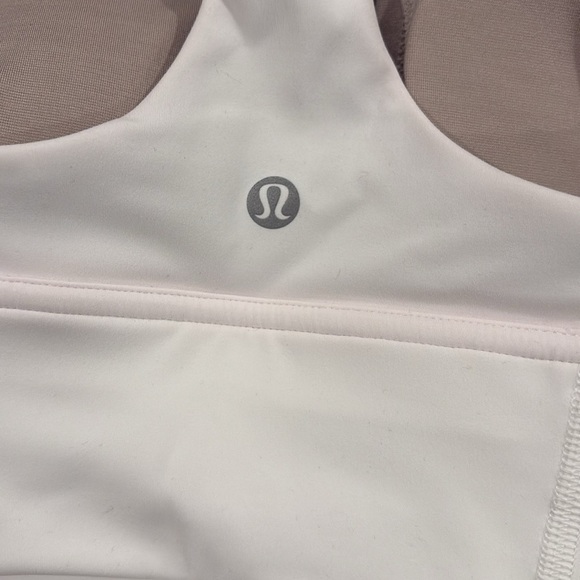 Lululemon Ebb to Train White Racerback Bra 6 -flawed - Picture 9 of 11